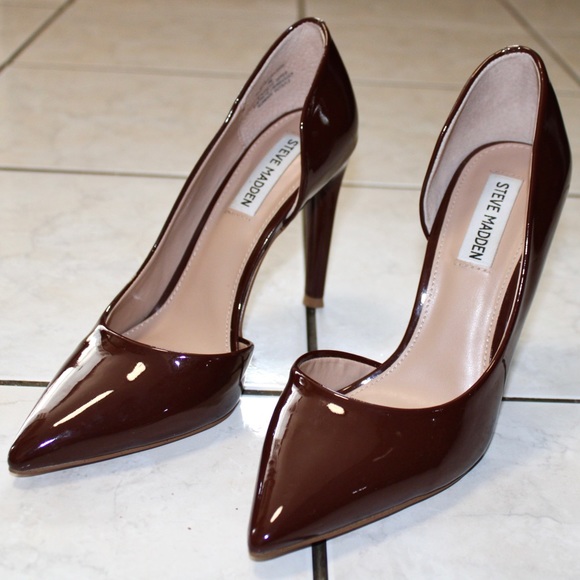 Steve Madden | Vala Pump | Cognac | Patent Leather | Heels | Dark Brown | main image 4